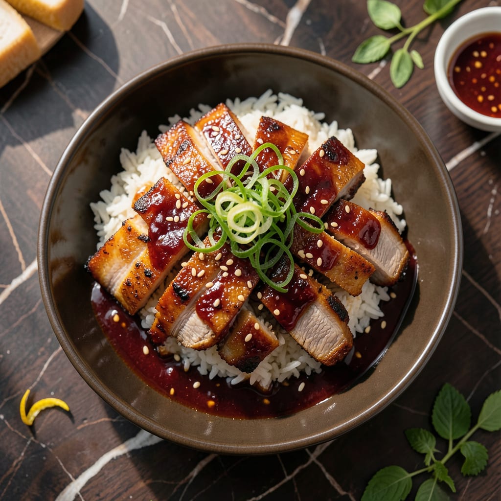 Visual representation of Cantonese BBQ Pork Recipe: Honey Glazed Char Siu Perfection