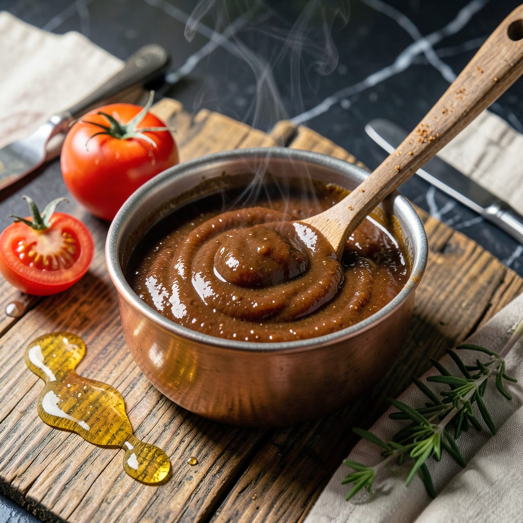 Captain Morgan BBQ Sauce Recipe: Rum Infused Smoky Sweetness example with annotations