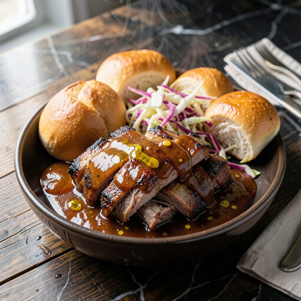 Carolina BBQ Sauce Recipe for Pulled Pork: Vinegar Based Tang With Mustard Kick detailed visual guide