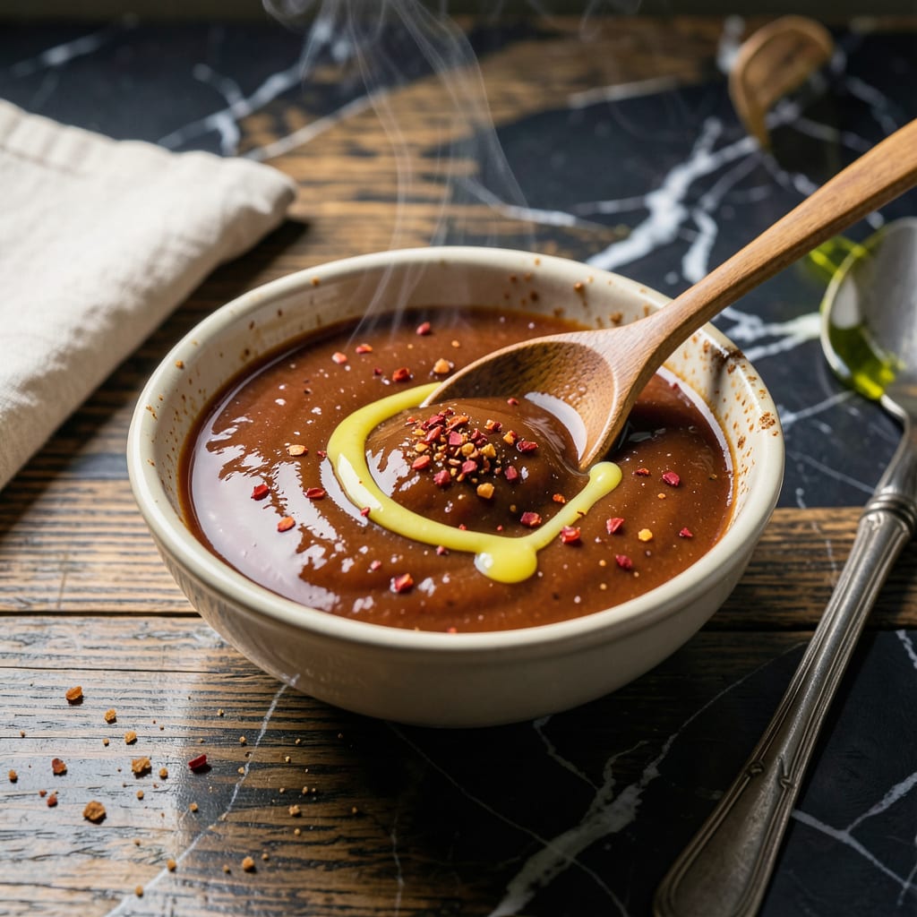 carolina red bbq sauce recipe example with annotations