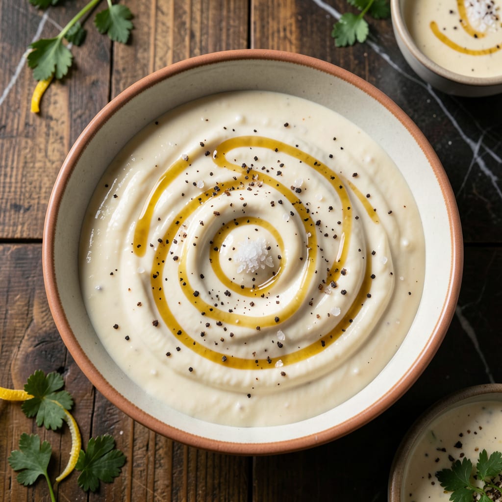 Carolina White BBQ Sauce Recipe: Tangy Mayonnaise Based Dip for Pulled Pork example with annotations