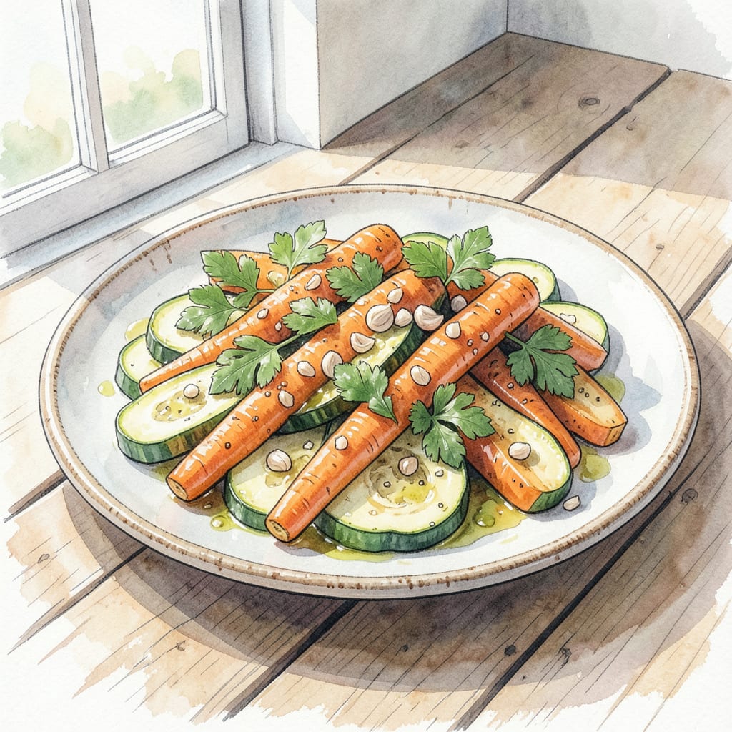 Carrots and Zucchini Recipe: Vibrant Summer Side Dish illustration with key details