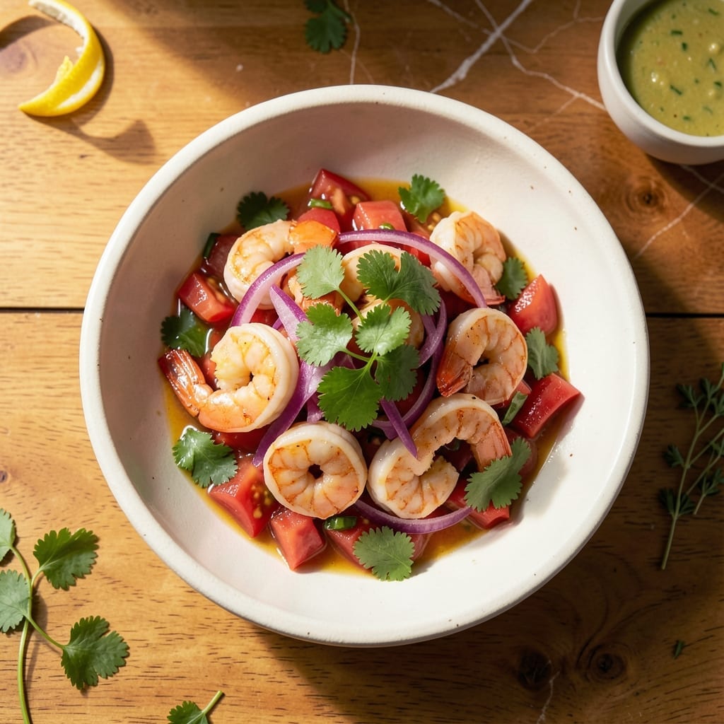 Shrimp Ceviche Recipe Mexican: Zesty Citrus-Marinated Seafood with Fresh Cilantro