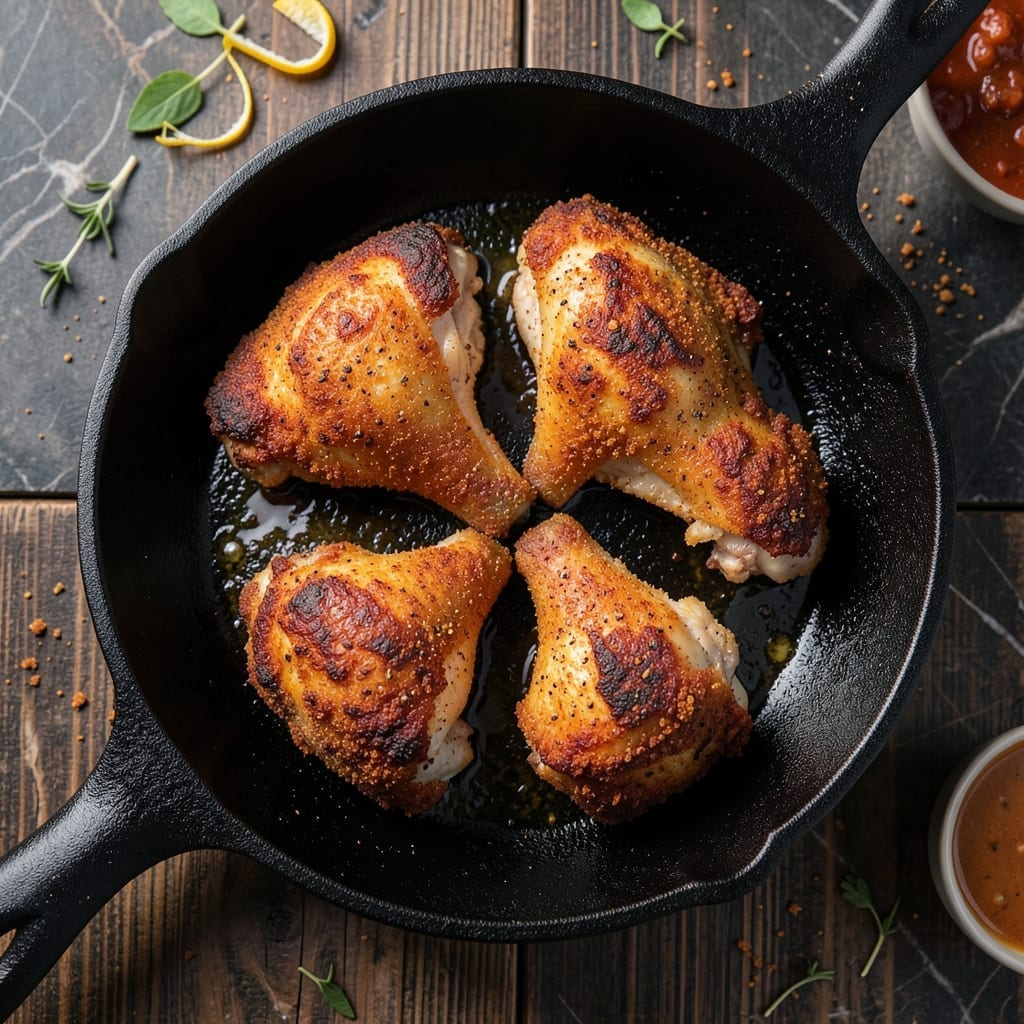Fried Chicken Thighs Recipe No Buttermilk: Crispy Skin With a Secret Swap