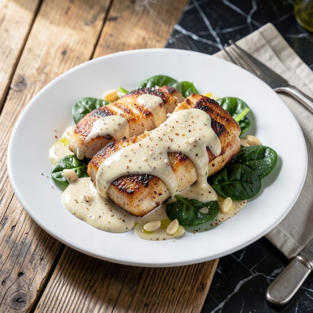 Marry Me Chicken Recipe Without Tomatoes: Creamy Parmesan Sauce With Spinach