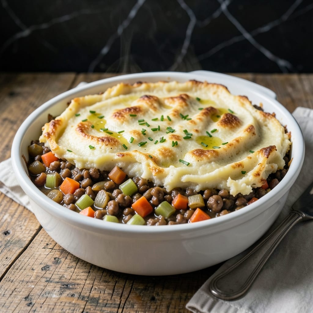 Lentil Shepherd's Pie Recipe UK: Hearty Plant-Based Comfort with Golden Mash