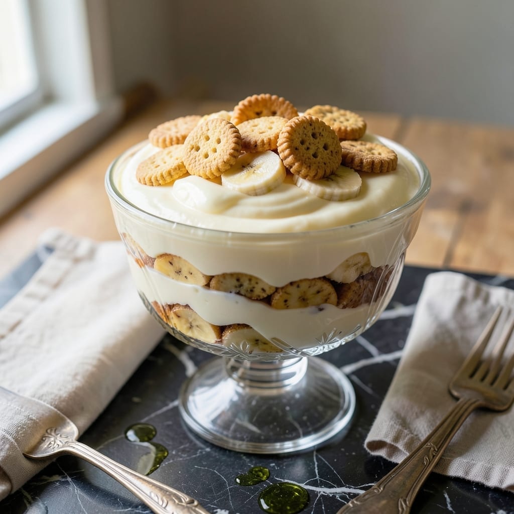 Banana Pudding Recipe With Chessmen Cookies: Classic Layers of Vanilla Cream