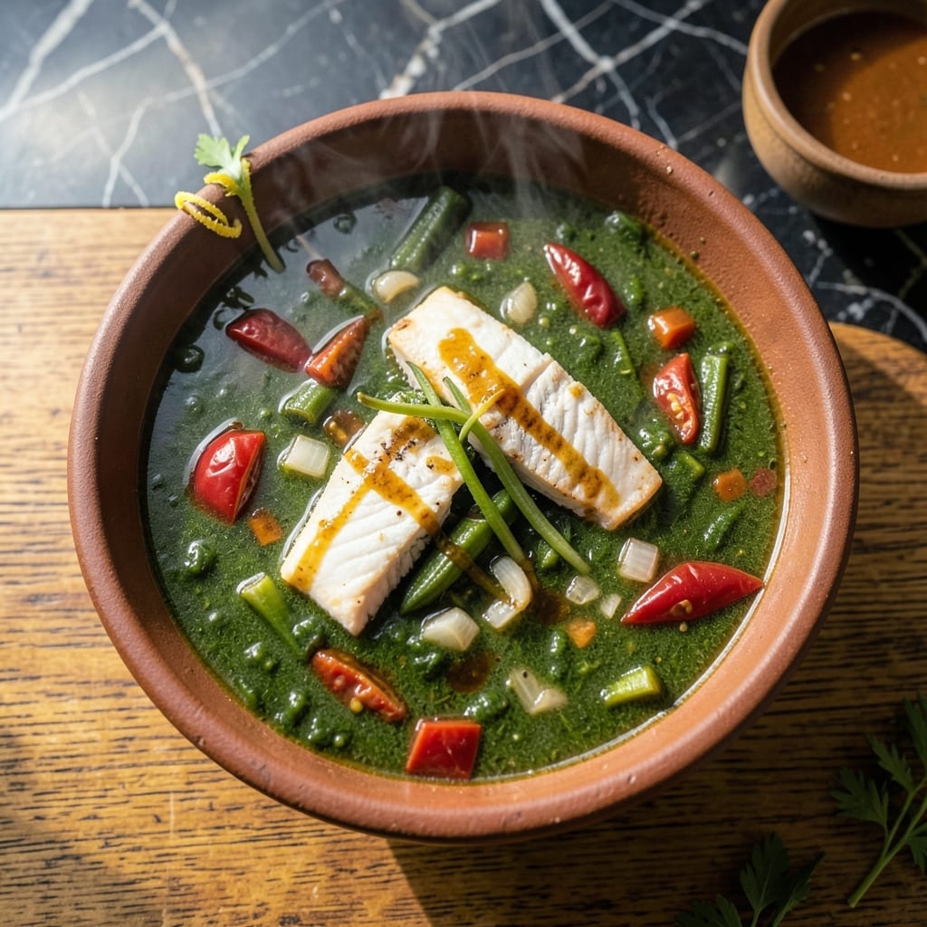 African Okro Soup Recipe: Slippery Texture with Smoky Fish Depth