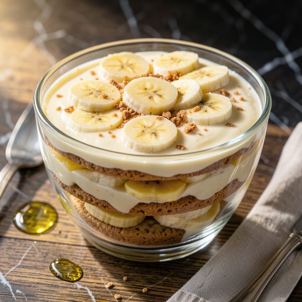 Low Fat Banana Pudding Recipe From Scratch: Light Layers of Vanilla and Wafer Crunch