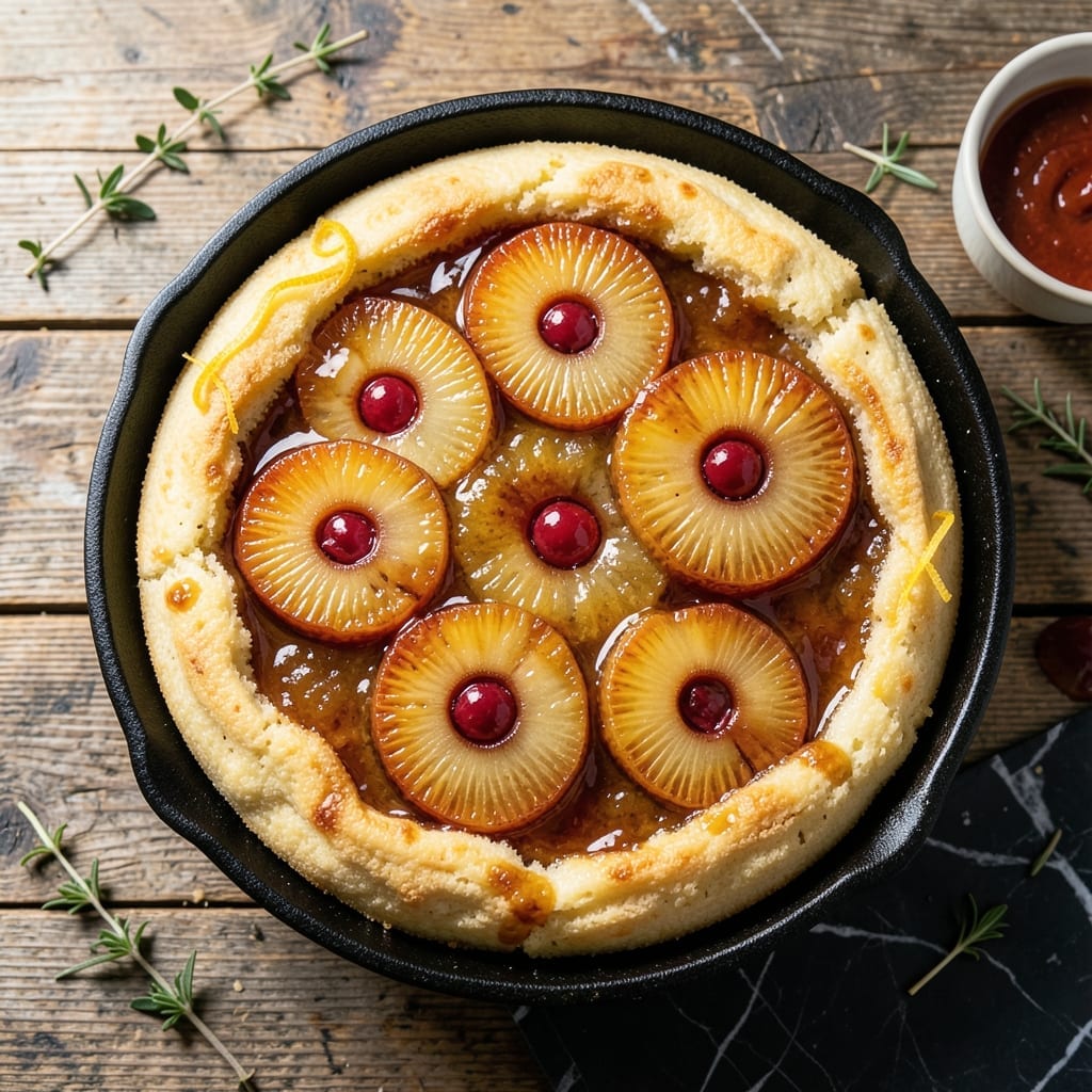 Pineapple Upside Down Cake Recipe: Caramelized Fruit Topped Delight