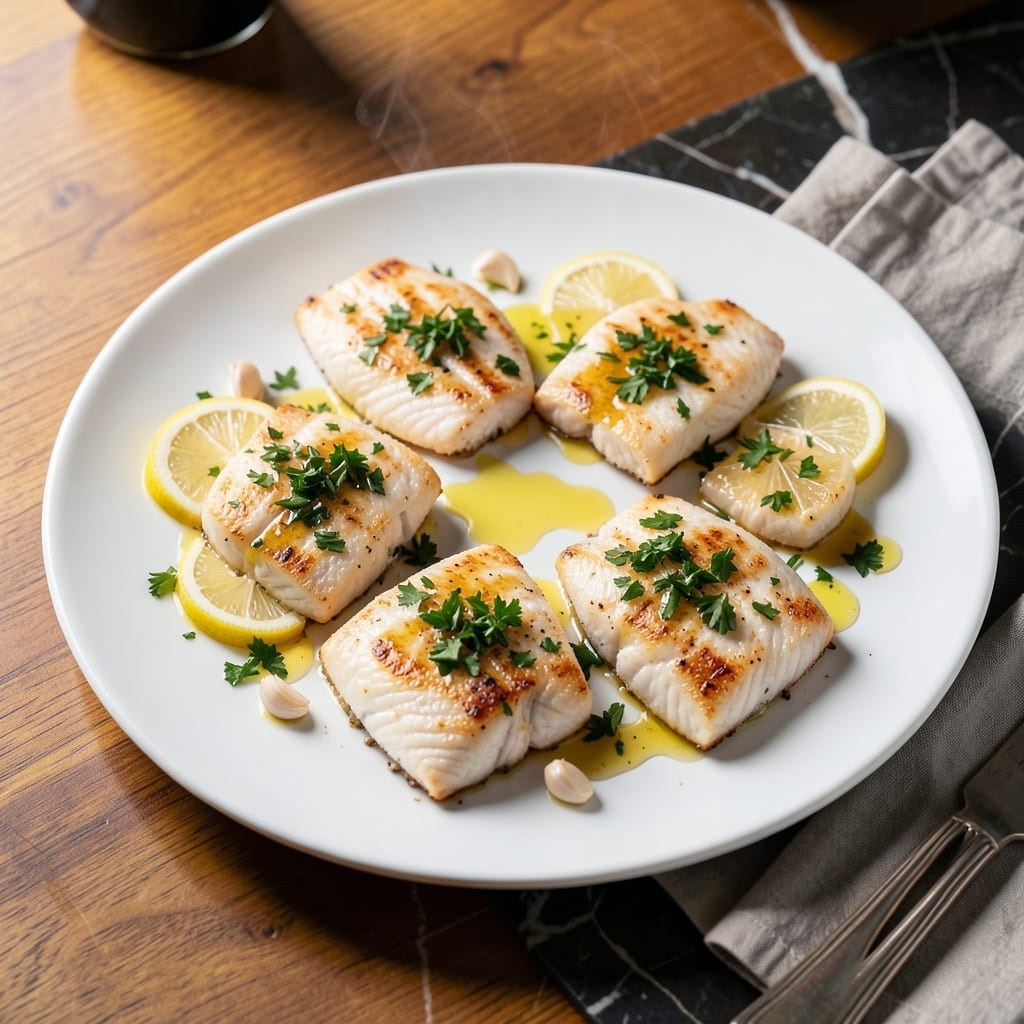 Recipe for Oven Baked Tilapia: Flaky White Fish With Lemon Garlic Glaze