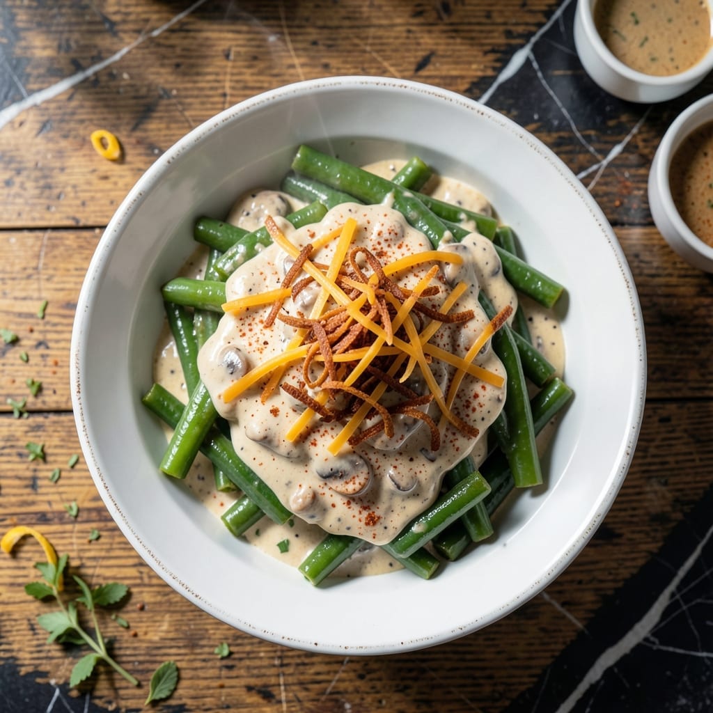 Bob Evans Green Beans Recipe: Copycat Casserole With Crispy Onion Topping