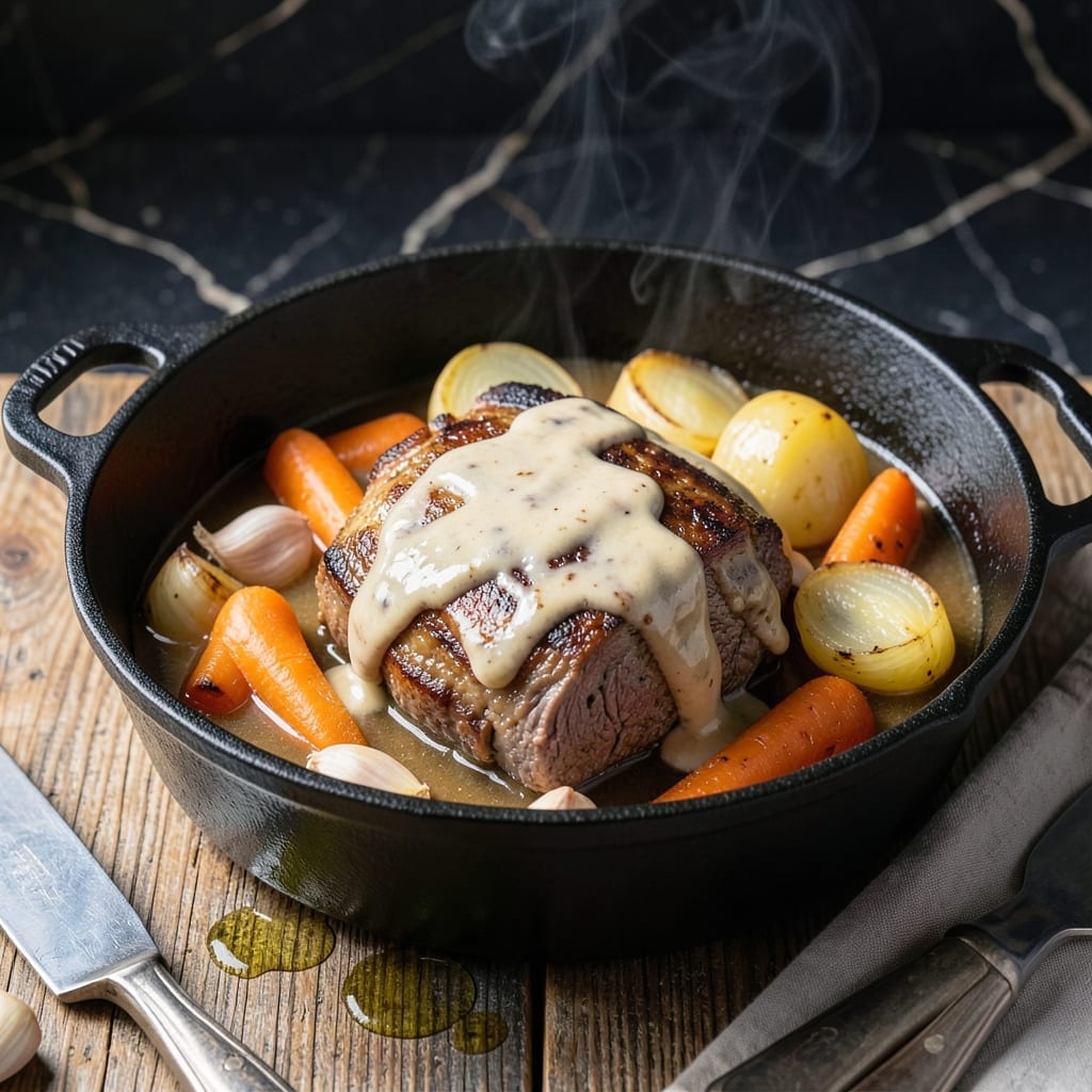 Pot Roast Recipe With Ranch Dressing: Slow-Cooked Herb-Infused Tenderness