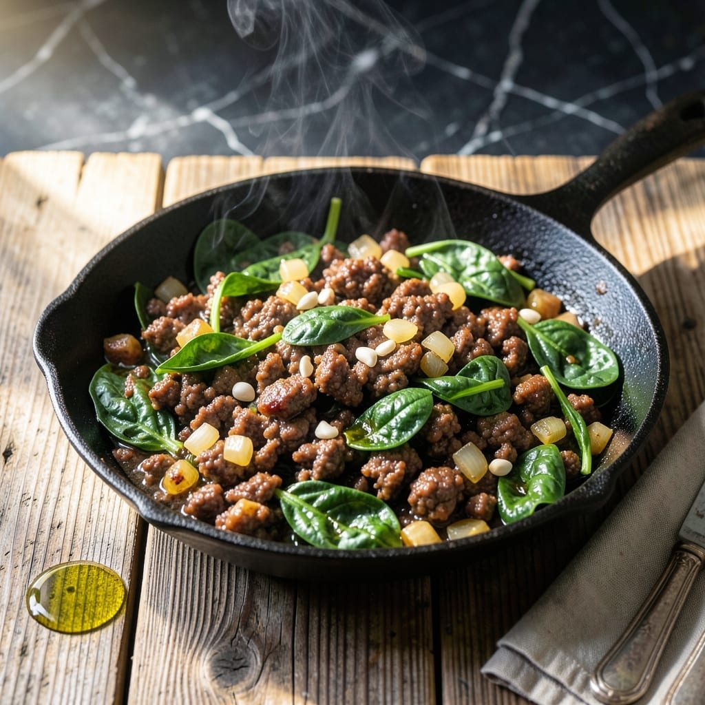 Ground Beef and Spinach Recipe Healthy: Lean Protein With Iron-Rich Greens Ground Beef and Spinach Recipe Healthy: Lean Protein With Iron-Rich Greens