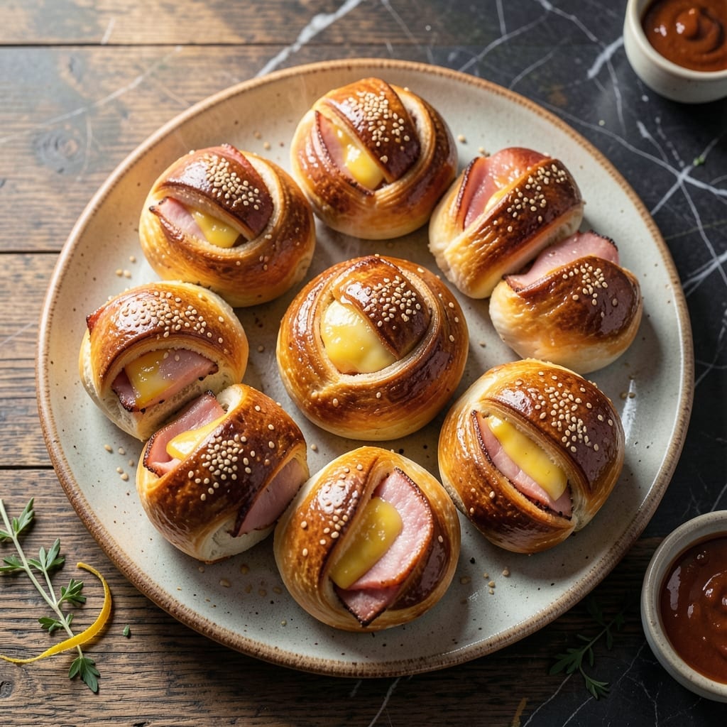 Ham And Cheese Kolache Recipe: Pillowy Buns With Melty Centers