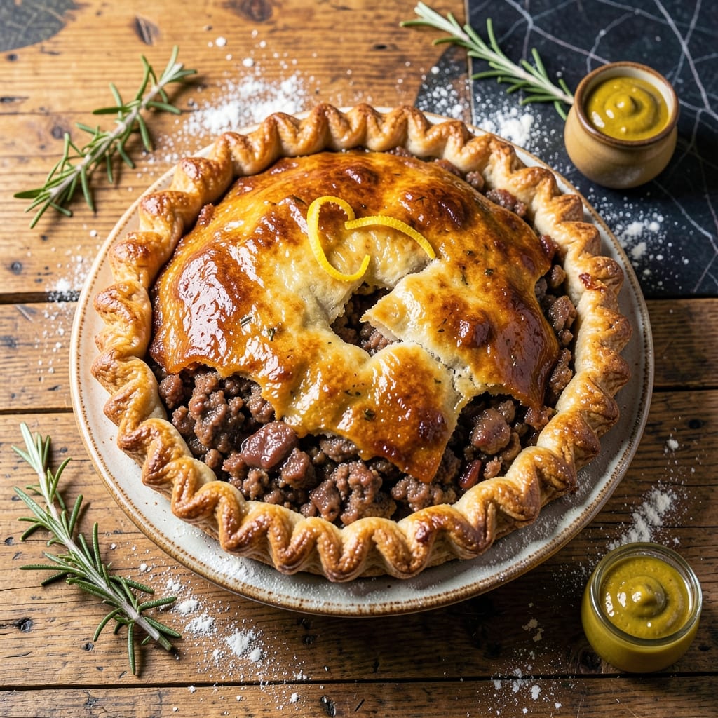 Hot Water Crust Meat Pie Recipe: Crisp Golden Crust With Savory Filling