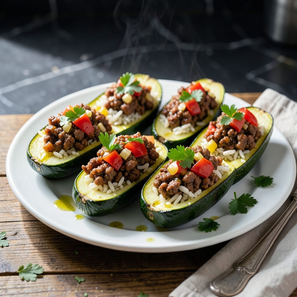 Recipe For Greek Stuffed Zucchini With Ground Beef: Mediterranean Flavor in Every Bite Recipe For Greek Stuffed Zucchini With Ground Beef: Mediterranean Flavor in Every Bite