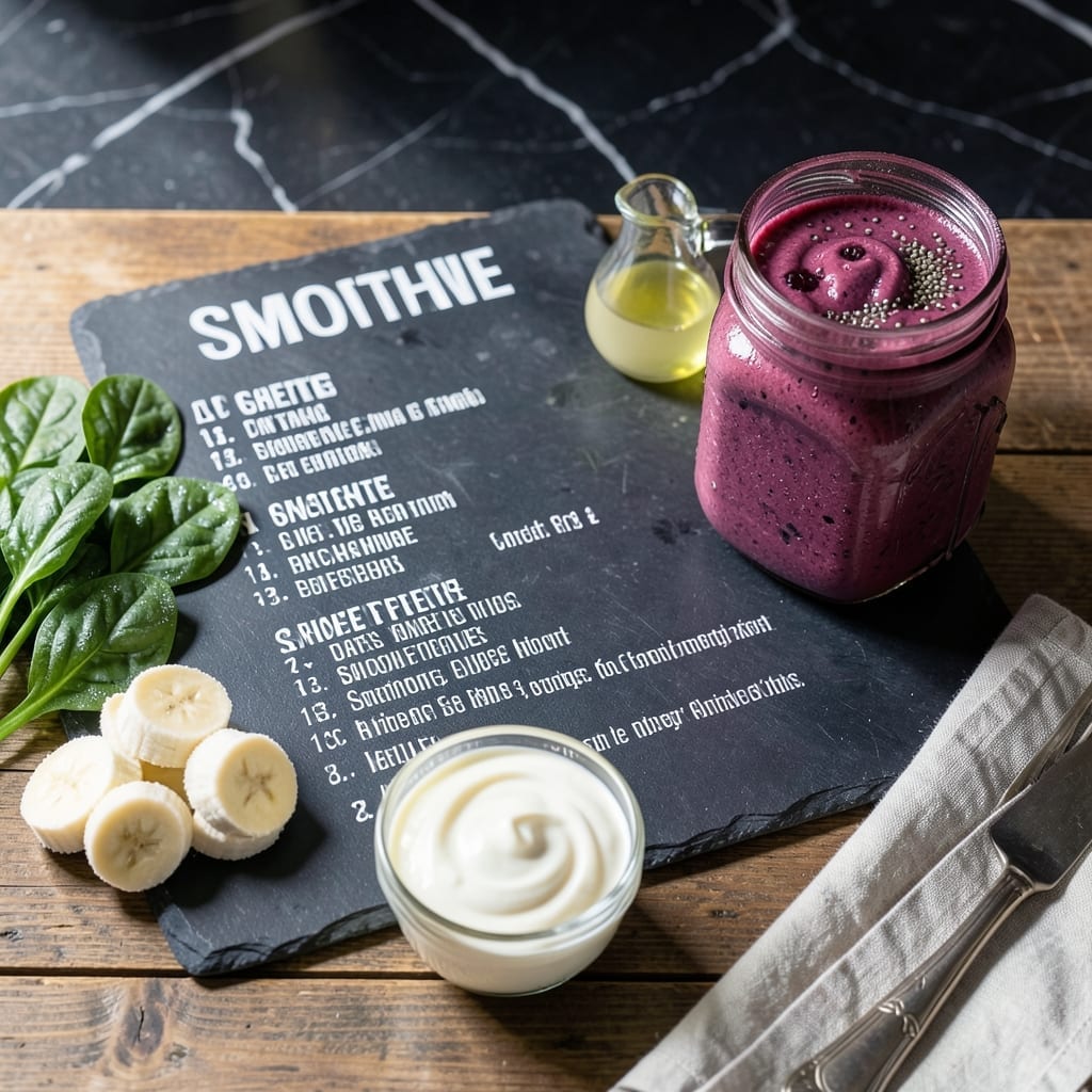 Smoothie Recipe Chart: Visual Guide to Perfect Blends