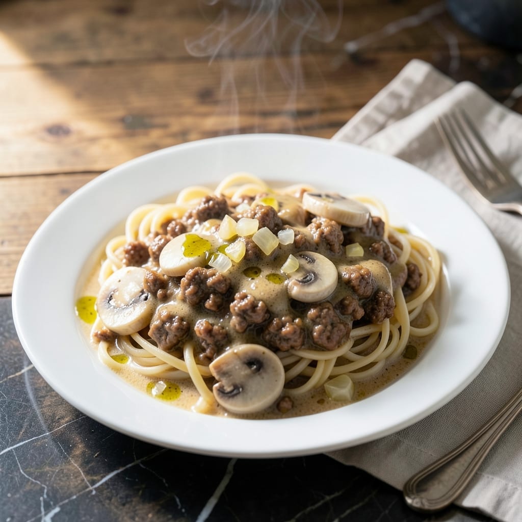Stroganoff Recipe Ground Beef Cream Of Mushroom: Rich And Savory Skillet Meal