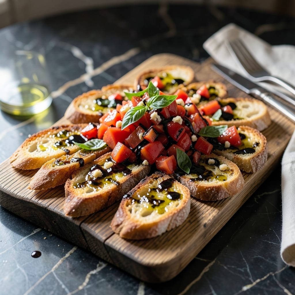 Maggiano's Bruschetta Recipe: Fresh Tomato Basil on Toasted Bread