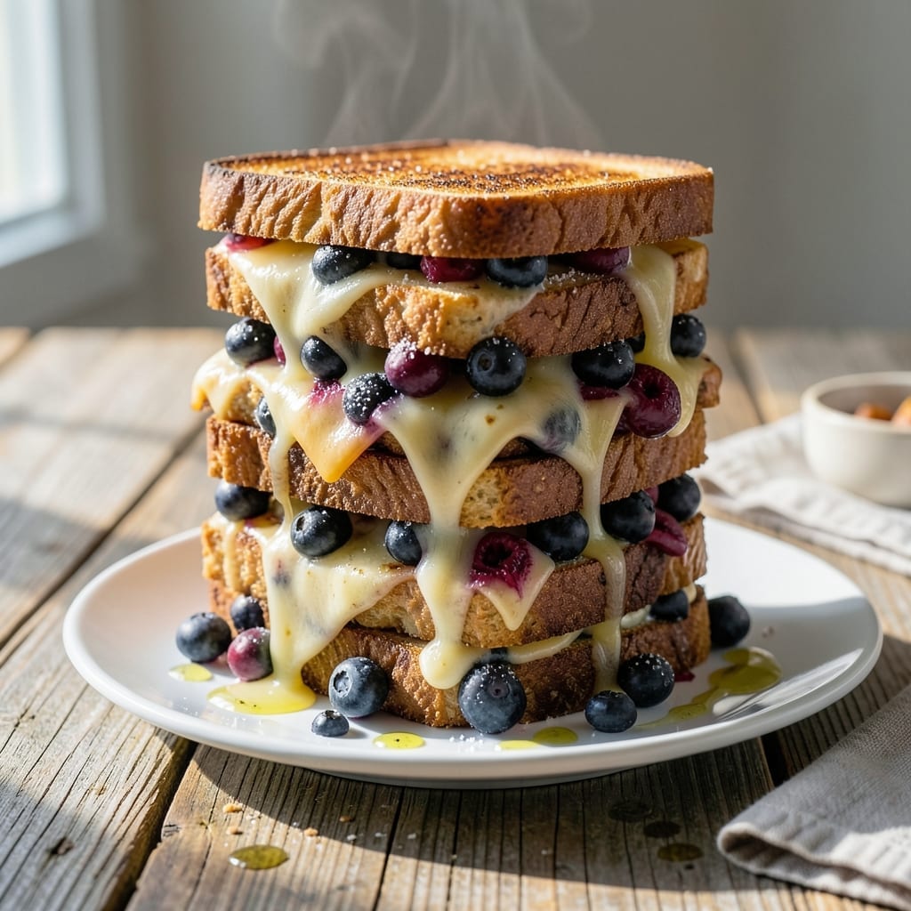 Blueberry Grilled Cheese Sandwich Recipe: Sweet and Savory Melted Perfection