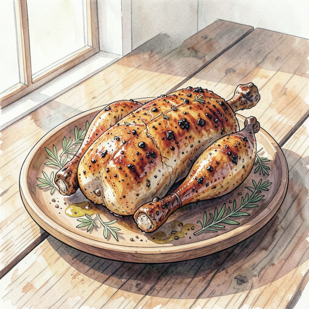 Charcoal Grill Chicken Recipe: Smoky Flavor Every Time illustration with key details