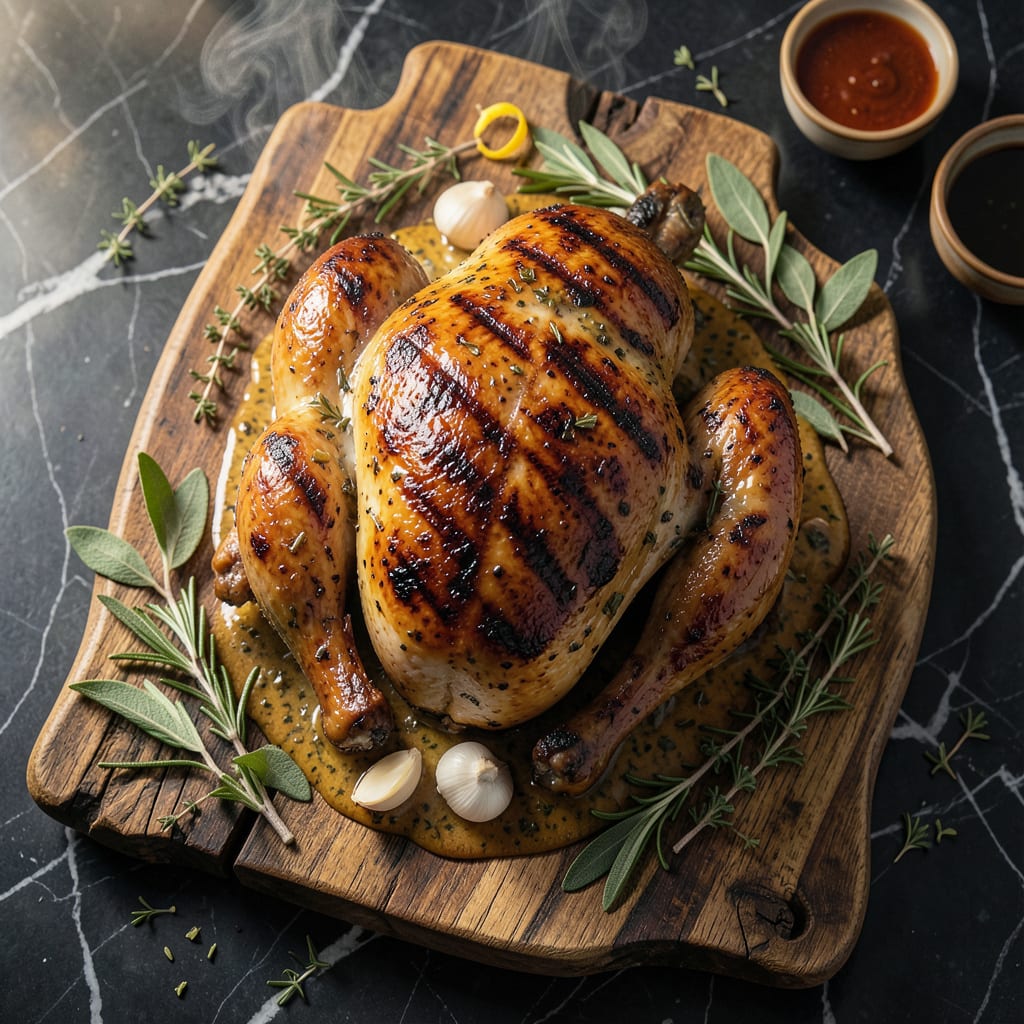 Visual representation of Charcoal Grill Turkey Recipe: Smoky Herb Infused Holiday Centerpiece