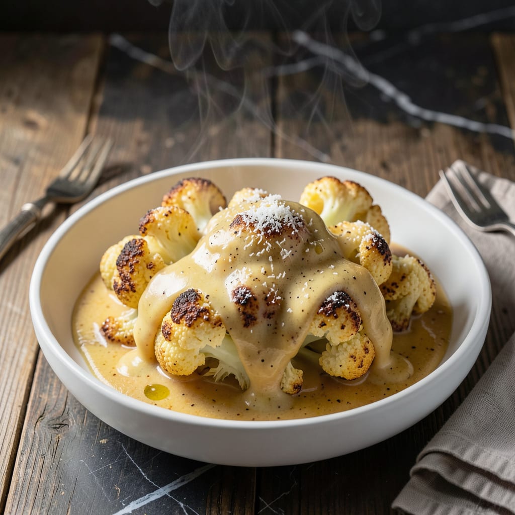 Comprehensive cheddar cheese sauce recipe for cauliflower visual reference