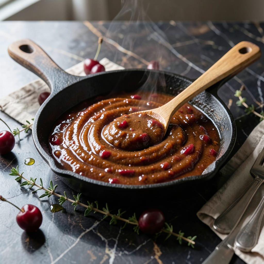 cherry cola bbq sauce recipe example with annotations