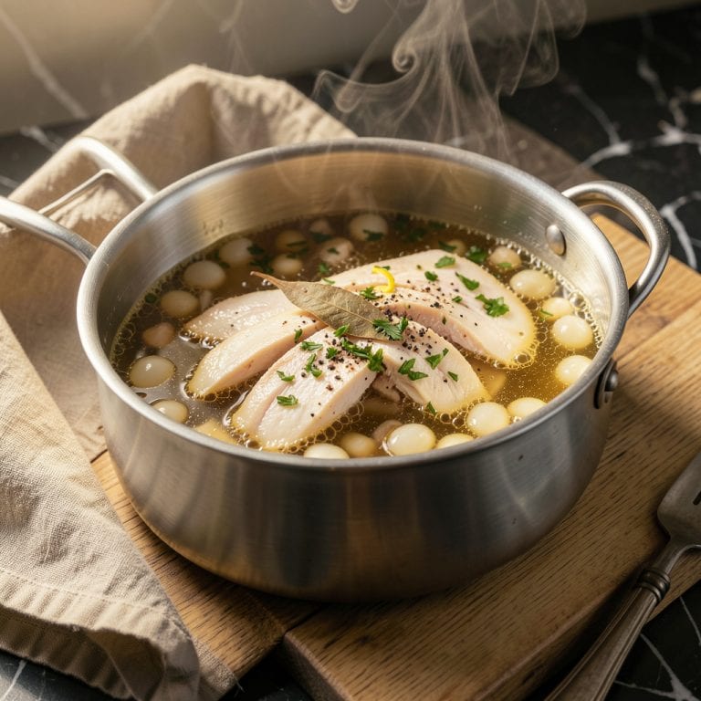Comprehensive chicken bouillon to make broth visual reference