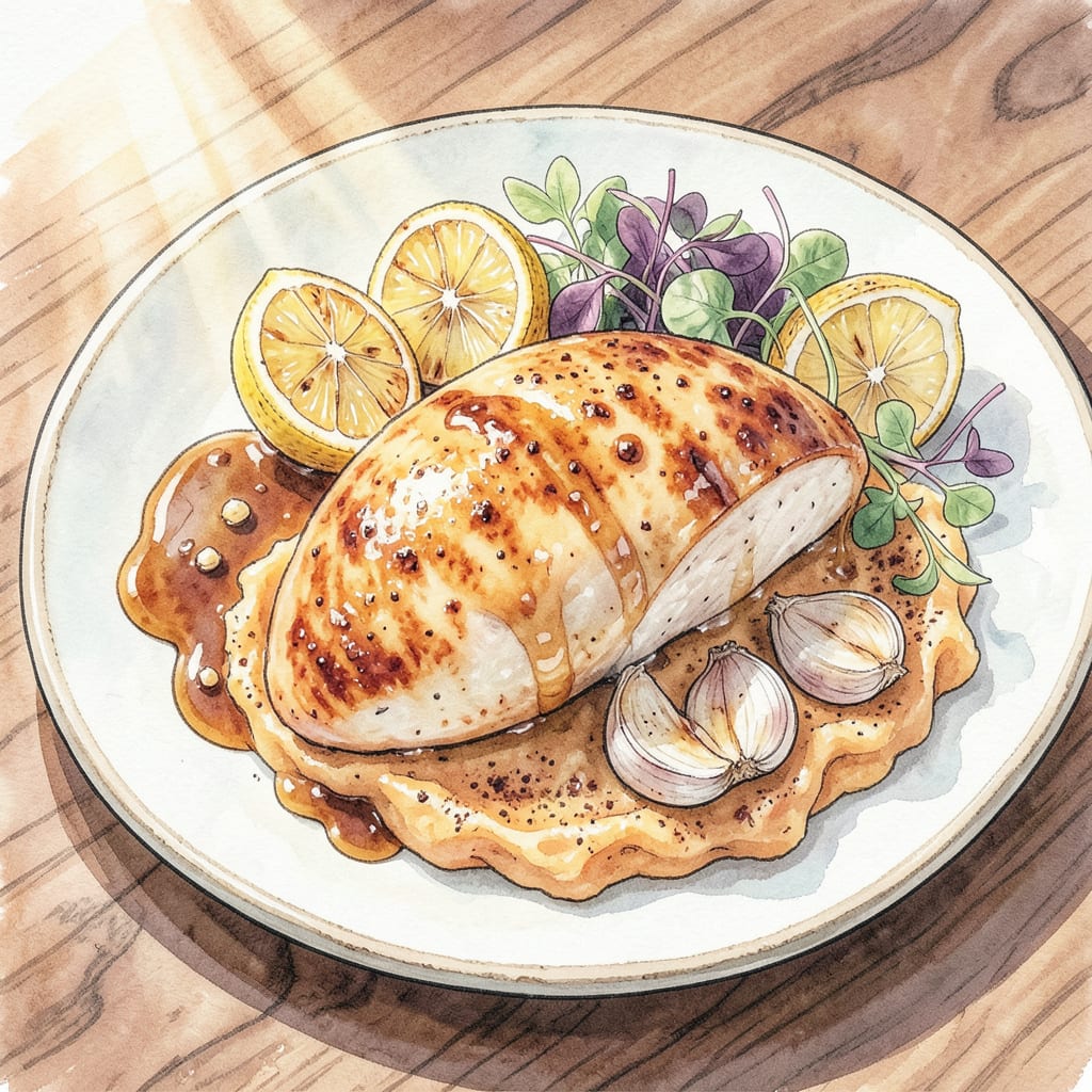 chicken breast injection recipe example with annotations