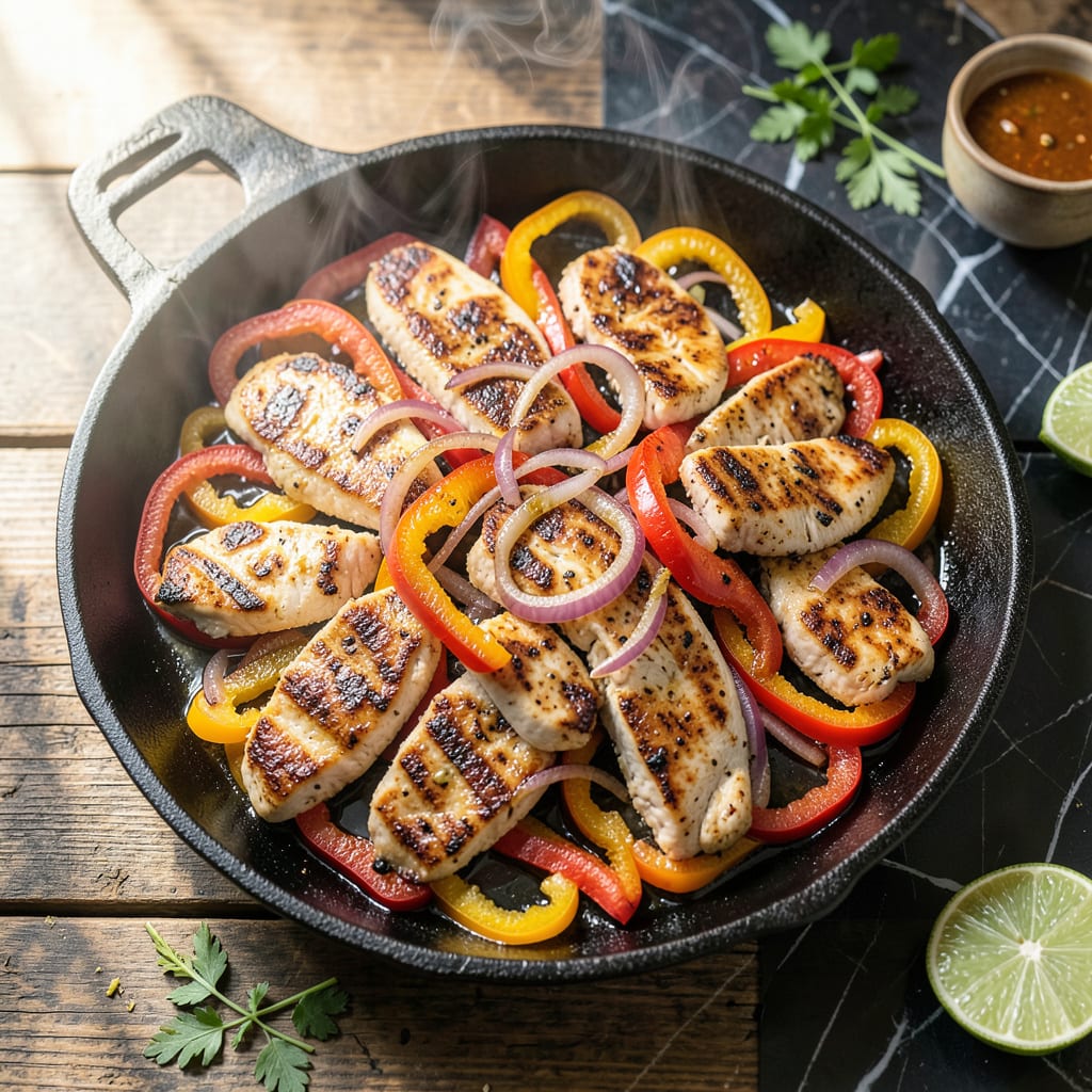 Comprehensive Chicken Fajitas On The Grill Recipe: Smoky Char With Zesty Lime visual reference