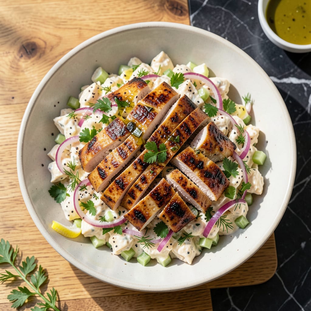 Chicken Salad Recipe With Grilled Chicken: Smoky Depth With Fresh Herb Infusion illustration with key details