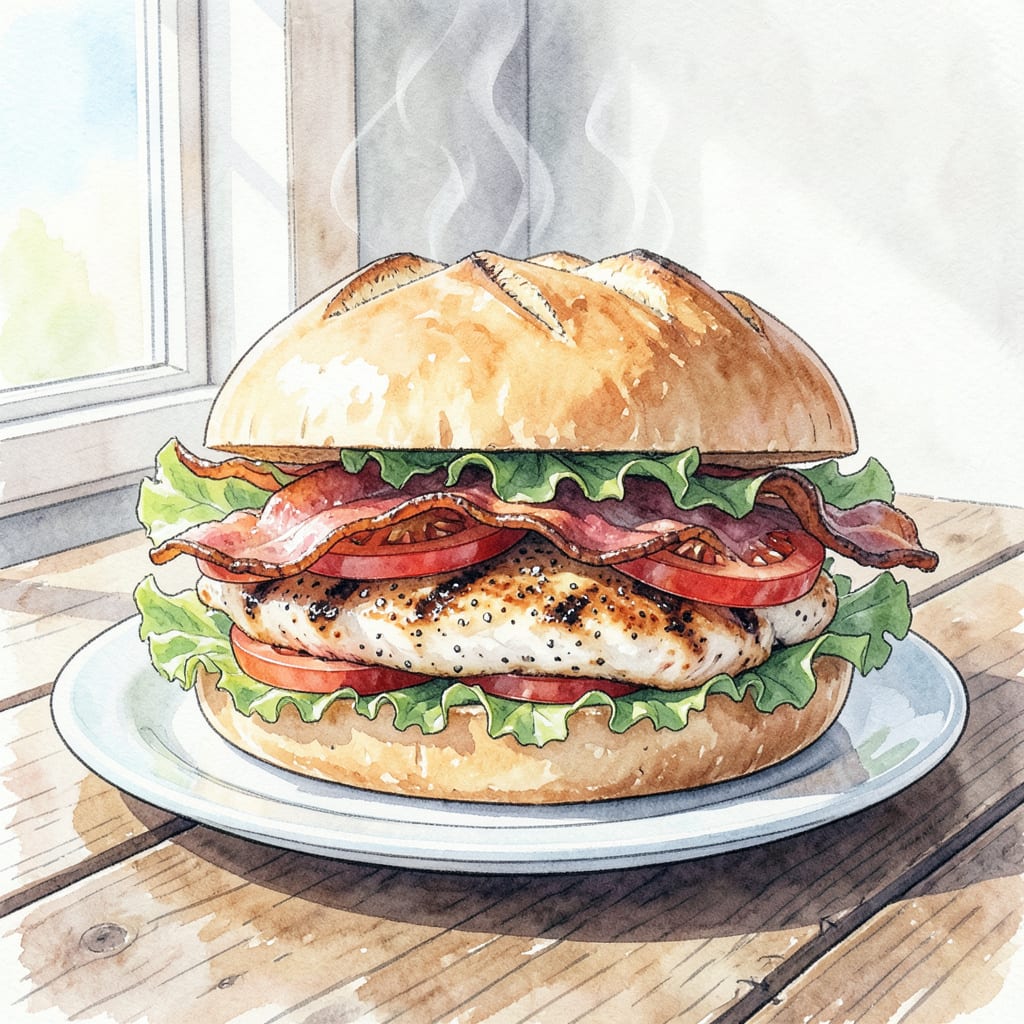 Visual representation of chicken sandwich recipe grilled