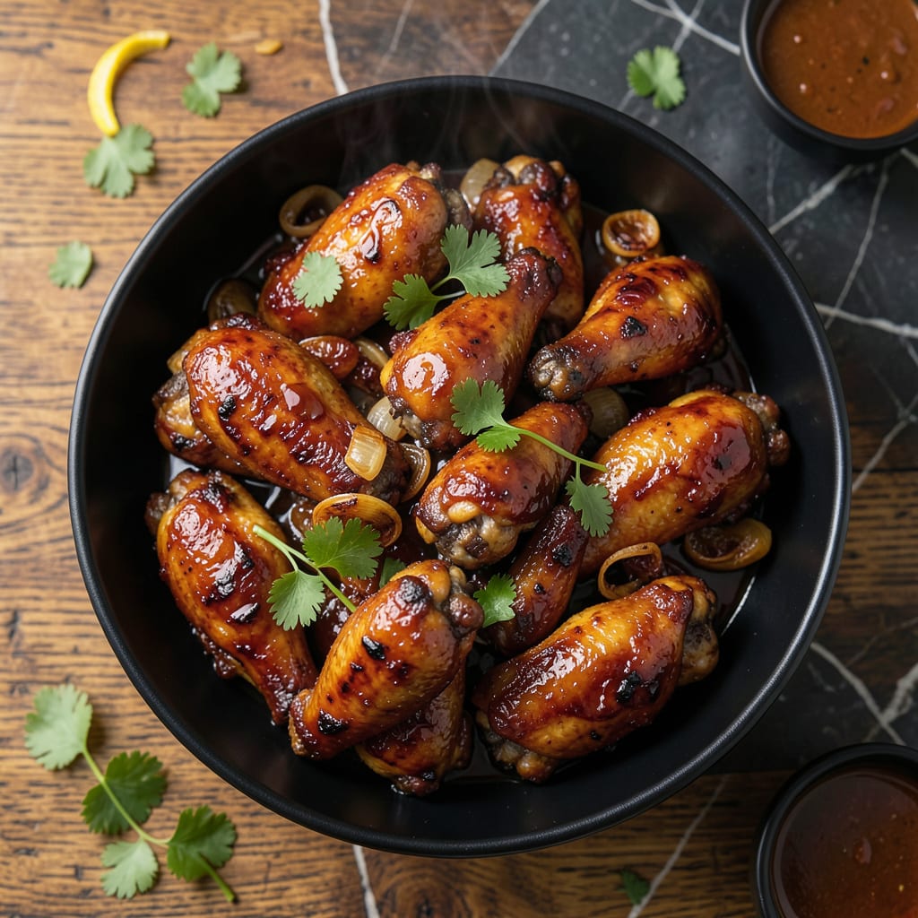 Comprehensive chicken wings recipe slow cooker bbq visual reference