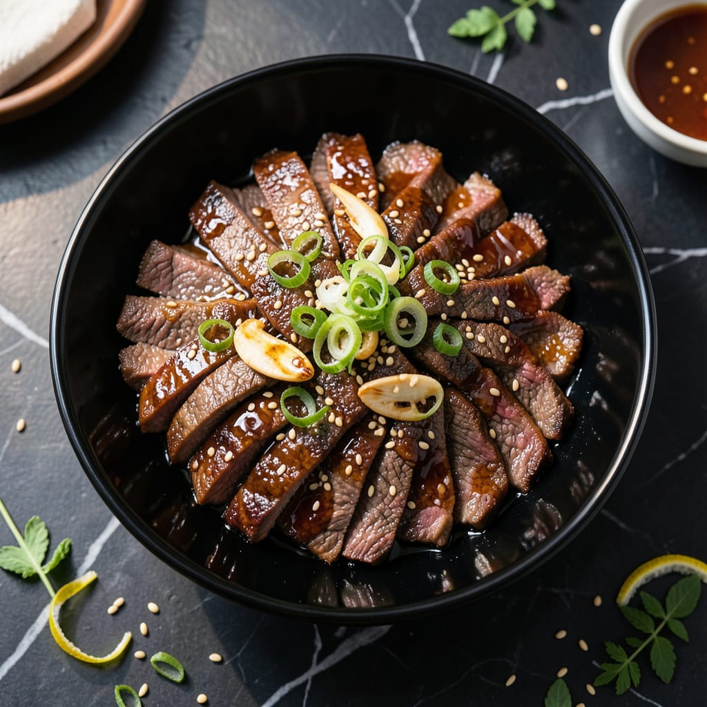 Visual representation of Chinese BBQ Beef Recipe: Hoisin Glazed Char Siu Perfection