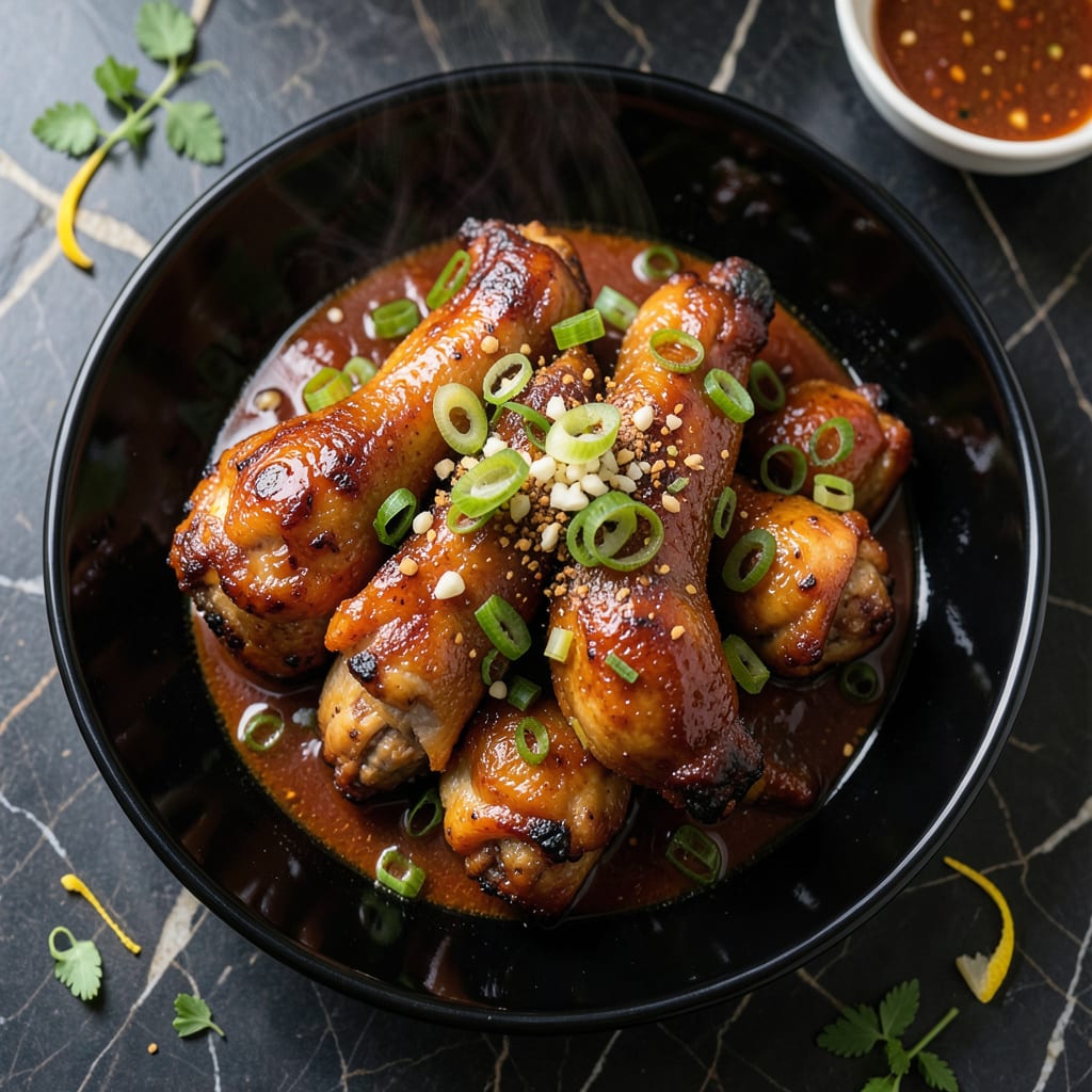 Visual representation of Chinese BBQ Chicken Recipe: Char Siu Glaze With Sticky Sweetness