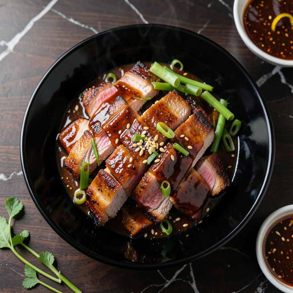 Chinese BBQ Pork Tenderloin Recipe: Char Siu Style Sweetness at Home illustration with key details