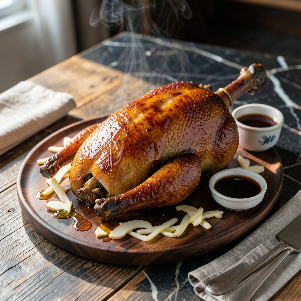 Visual representation of chinese bbq roast duck recipe
