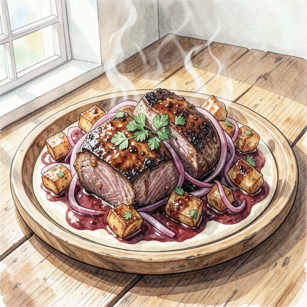 Visual representation of Chuck Roast Burnt Ends BBQ Recipe: Smoky, Crispy Perfection