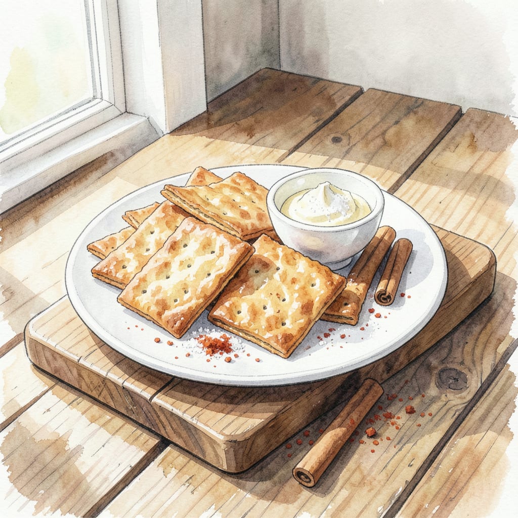 Cinnamon Crackers Recipe: Sweet & Spicy Snack Perfection illustration with key details