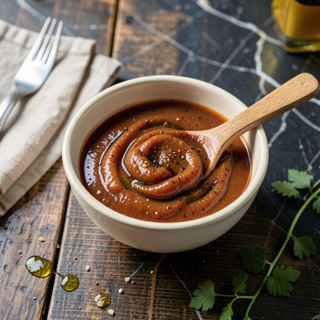 clean bbq sauce recipe example with annotations