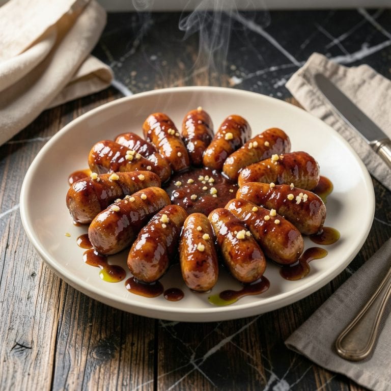 Visual representation of Cocktail Wieners in BBQ Sauce Recipe: Crowd Pleasing Party Bites