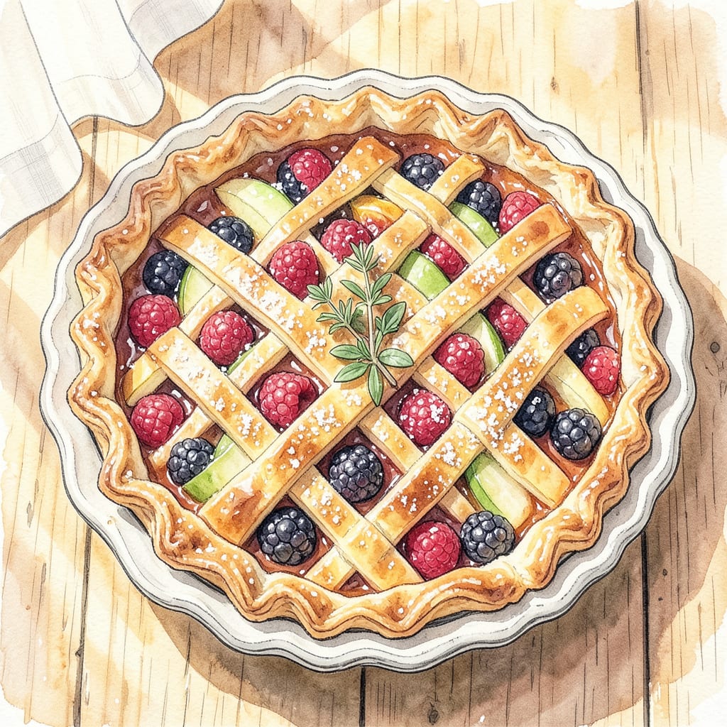 Comprehensive Coco's Harvest Pie Recipe: Spiced Fruit Filling in a Buttery Crust visual reference