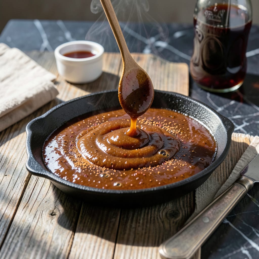 Visual representation of Cola BBQ Sauce Recipe: Sweet and Smoky Sans Molasses