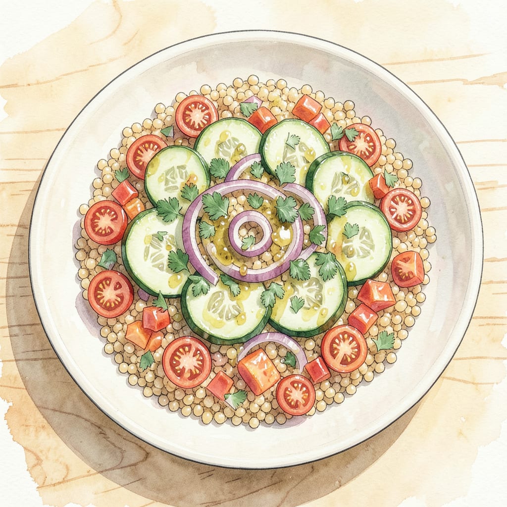 cold couscous salad recipe detailed visual guide