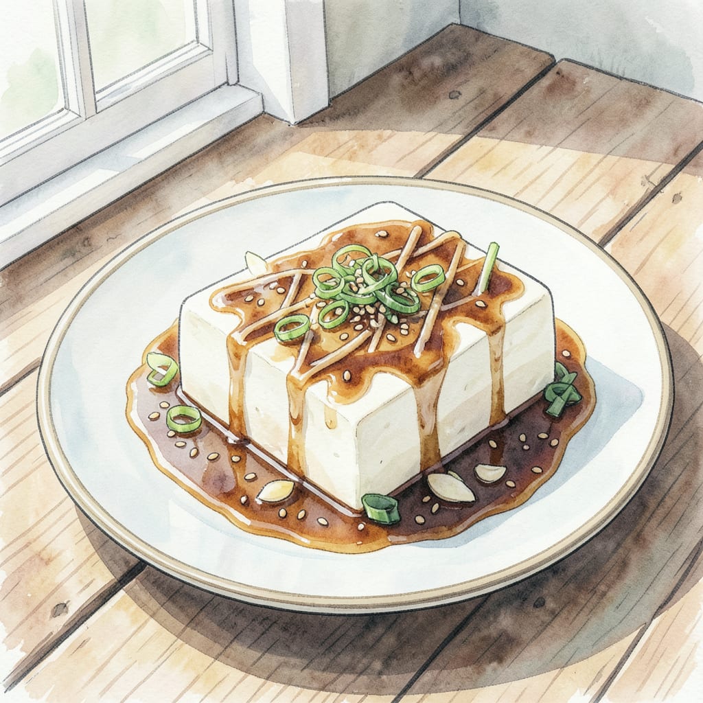 Visual representation of Cold Tofu Recipe: Refreshing Asian Style Delight