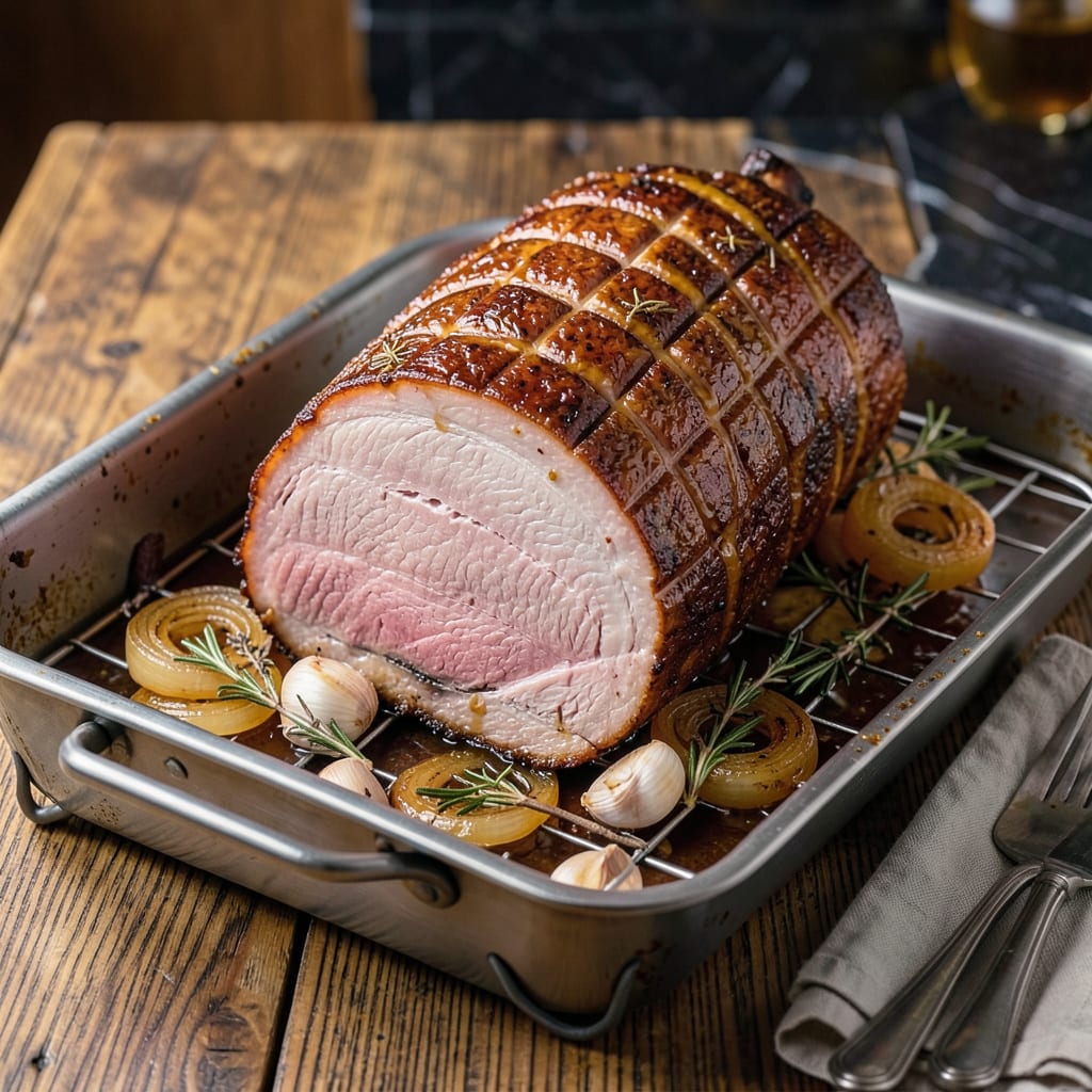 Cooking a Frozen Ham: Juicy Results Without the Thawing Wait illustration with key details