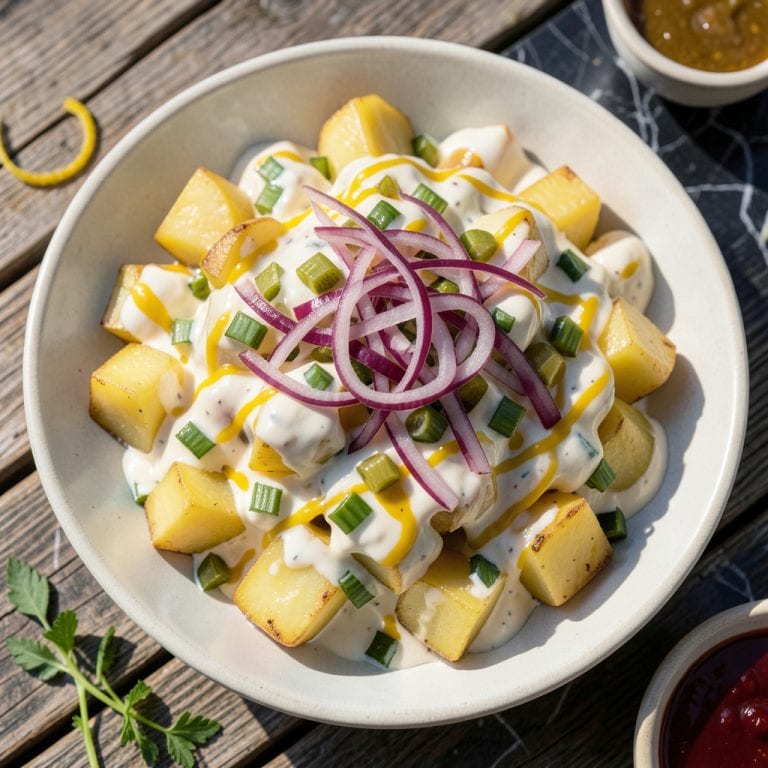 Corky's BBQ Potato Salad Recipe: Smoky Creamy Southern Style Side example with annotations