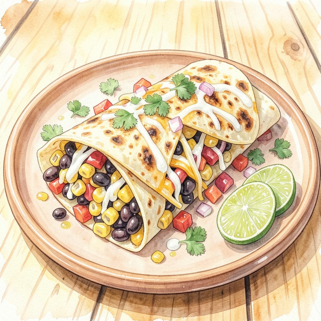 Comprehensive Corn Burrito Recipe: Cheesy, Hearty Wrap in 15 Minutes visual reference